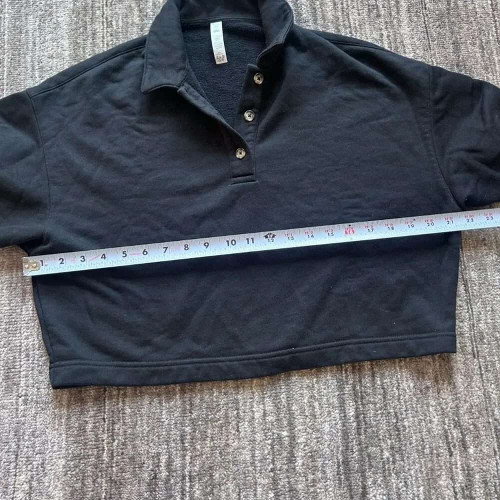 Alo Yoga Polo Henley Pullover Sweatshirt XS